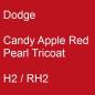 Preview: Dodge, Candy Apple Red Pearl Tricoat, H2 / RH2.